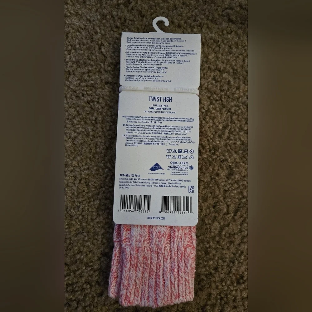New Girls Birkenstock Pink ABS Socks